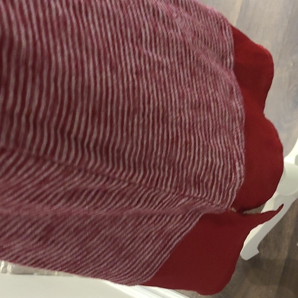 Rickis cowl neck striped long sleeve with sheer trim on hem - Picture 3 of 7